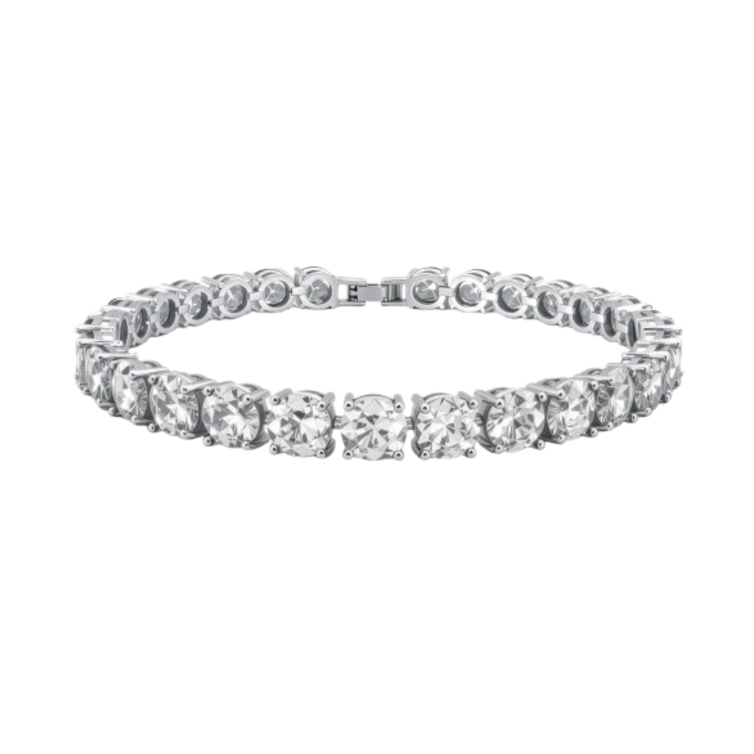 KEZEF Cubic Zirconia Tennis Bracelet for Women, 6.5 to 8 Inch